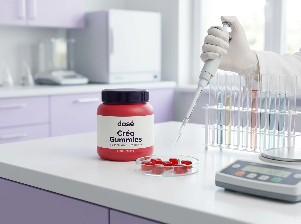 Analyse d'un lot de Créa Gummies en laboratoire